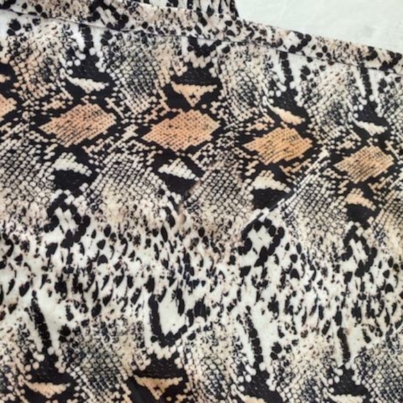 Snakeskin Print Bodycon Midi Dress - Picture 6 of 6